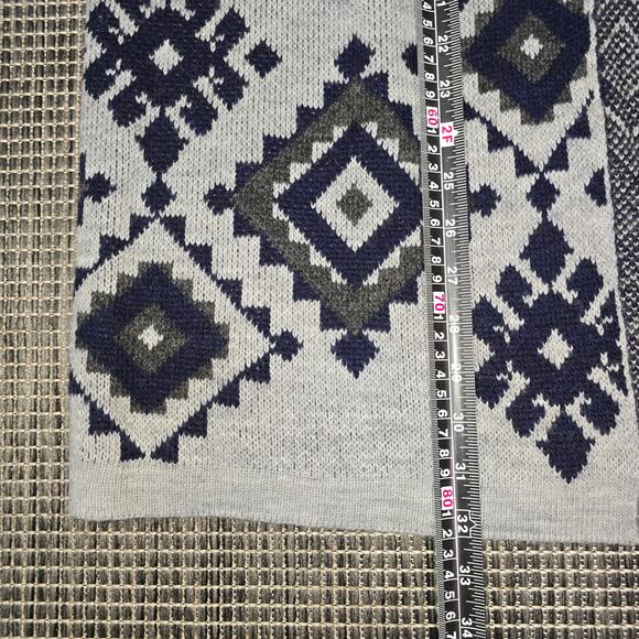 Bartolini Wool Cardigan Womens Large Equestrian South Western Aztec Tribal Long - Picture 8 of 11